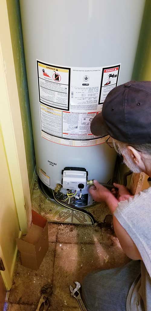 water heater installation photo